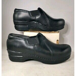 Dansko XP Professional Cabrio sz 37 Black Leather Comfort Supportive US 6.5